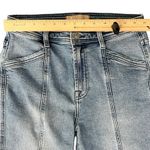 7 For All Mankind Blue Light Wash Vertical Front Seamed Jeans sz 29 Luxe Vintage Photo 4