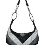 Vintage 70’s groovy disco era style sparkling 3 tone bag with cool design! Gray Photo 0