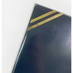 Vintage EROS Womens Navy Blue Leather Shoulder Bag Made In England Photo 6