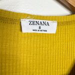 Zenana Outfitters Ribbed Tank Top Buttons Rough Edge Women’s Size Small Photo 3