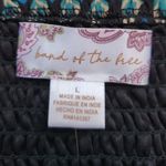 NWT Band of the Free Genevieve Teal Diamond Long Sleeve Mini Dress Mod 60's Vibe Size L Photo 4