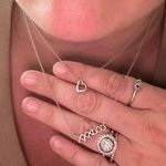 Tiffany & Co. Authentic 925 Sterling Silver Mini Open Heart Necklace Photo 1