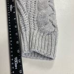Alya , Oversized, Cable Knit,Chunky, Gray Sweater,Size Medium,3/4 length sleeves Photo 3