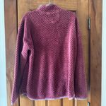 Simply Southern  Plush Sherpa Fleece Pullover Women’s XL Maroon Pockets Photo 3