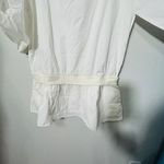 Free People NEW  Astrid Optic White Shirt Dress Drop Waist Size Small Womens Photo 6