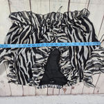 Area Stars Bari‎ Crop Top in Zebra L NWT Black Size L Photo 5