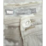 Levi's Size 13 Logo White Short Stretch Denim Shorts 5-Pocket Belt Loop Photo 5