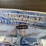 American Eagle Outfitters AE Hi Rise Shortie Cutoff Jean Shorts 6 Rose Appliqué Photo 2