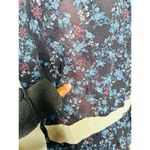 SEA NEW YORK Dark Blue Floral Cotton Lace Trimmed Tilly Tunic Dress Size 14 Photo 9