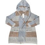 New Directions Blue Spruce Multi Night Blooms Cardigan Sweater XL Casual Winter‎ Gray Photo 1