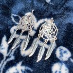 Authentic Handmade Navajo Indian Dream Catcher Earrings Photo 1
