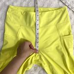 Free People NEW  Movement Bright Yellow Boho Wonderland Warmth Run Leggings M Photo 9
