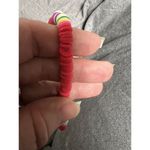 CMQ The Woo's Surfer Choker‎ Lightweight Soft Polymer Clay Necklace Red Beach Photo 5