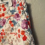 Ann Taylor  white and purple floral high waisted side zip dressy shorts size 8 Photo 7