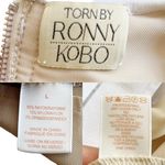 Torn By Ronny Kobo TORN RONNY KOBO Audrey Mini Dress Ivory White Bandage Sleeveless Skater Large Photo 7