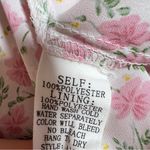 In February Pink Floral Lace Trim Top White Size M Photo 8