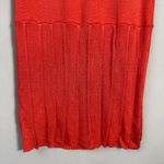 Opening Ceremony Knit Pleated Mini Dress Womens Small Orange Cocktail Party Chic Photo 6