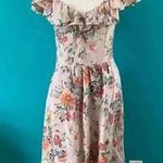 Rebecca Taylor marlena floral silk ruffle dress in size 8 Photo 1
