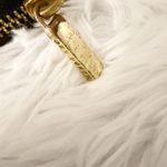 Tory Burch | Amanda Continental Zip-around wallet Black Pebbled Leather Gold Photo 3