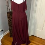 Mori Lee Elegant Burgundy Evening Gown Photo 8