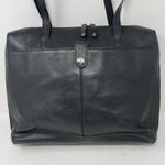 Lodis Black Leather Laptop Shoulder Bag Purse Photo 1