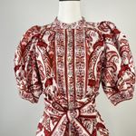 Farm Rio NWOT  Tropical Cameo Belted Romper Size XL 100% Cotton Puff Sleeves Photo 5