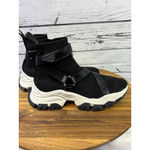 Women's JLO Black & White Sock Chunky Sneakers Size 9 Photo 3