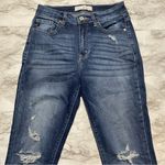 KanCan Distressed Skinny Cropped Ankle Jeans Blue Size 26 Photo 2