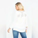 Idyllwind  by Miranda Lambert | White Boho Western Homegrown Lace Up Top Size XS Photo 4
