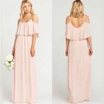 Show Me Your Mumu Caitlin Ruffle Maxi Dress in Dusty Blush Photo 1