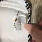 Shade & Shore NWOT Tropics 34C Push Up Cups Black White Stripe Triangle Bikini Top Photo 5