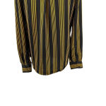 & Other Stories & Other Stories Blouse Top Shirt Button Down Pinstripe Black Gold Size US 2 Photo 9