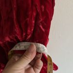 Y2K Roberta Whimsigoth Slip Dress S Velvet Red Sequin Lace Fringe Babydoll Photo 10