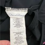 Oscar de la Renta  Black Cherry Blossom Embroidered One Piece Swim Photo 11