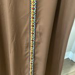 NWOT Tribal embroidery maxi dress throw a little crochet cardigan for the fall Brown Size undefined Photo 2