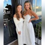 V. Chapman White Lucia Corset midi dress bridal Size 4 Photo 8