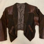 Vintage Brown Leather Jacket Size M Photo 0