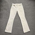 Ann Mashburn  5-Pocket Stretch Denim Flare Cropped Jeans Natural Photo 3