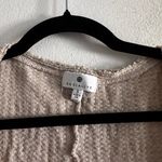 Socialite Button Up Lightweight Sweater S Tan Photo 2