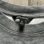 Banana Republic  gray sweatshirt with eyelet ruffle Photo 2