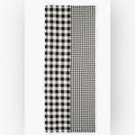 Talbots Buffalo Plaid Block Oblong Scarf New NWT Black / White Photo 4