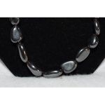 Source Unknown Beautiful Natural Hematite Vintage Dark Grey Sterling 20" Boho Glam Necklace Photo 1