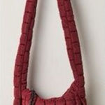 Free People  - BABY CARRYALL SLING BAG QUILTED CROSSBODY NWT IN WINE/BURGUNDY Photo 0