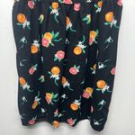 Dip Dress Womens XL Novelty Fruit Print Linen Tropical Beachy Travel Vacation Black Photo 7