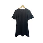 Banana Republic Black Flutter Sleeve Fit & Flare Short Sleeved Dress 0 Career Photo 1