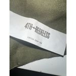 ASOS 4TH & RECKLESS LOTUS RUCHED LINEN HALTER CROP TOP KHAKI OLIVE GREEN SIZE M Photo 6