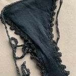 Handmade Black crochet thong string bikini bottom Photo 3