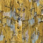 Free People  Frills‎ and Thrills Ruffled Semi Sheer Button Front Long Sleeve SZ S Photo 2