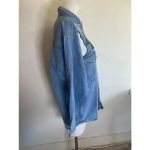 Faded Glory Vintage 90’s Denim Shirt‎ Long sleeve Handmade Patchwork Embroidered 0200 Photo 5
