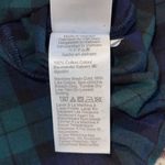 J. Crew Blackwatch Blue Green Flannel Squareneck Ruffle Top Size Small NWT Photo 6